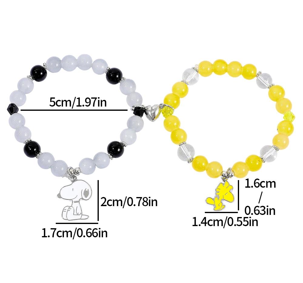 Snoopy Friendship Bracelet Set โ Best of Friends Snoopy & Woodstock