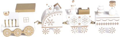 Christmas Wooden Train Set – Festive Decoration for Holiday 2025