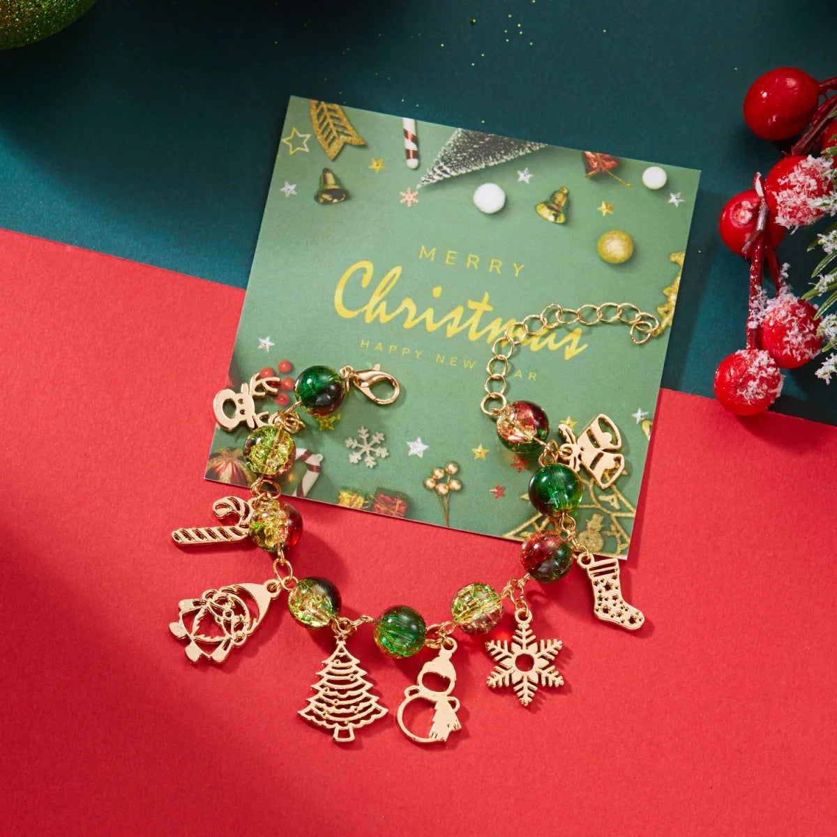 Christmas Charm Bracelet – Festive Holiday Gift for 2025