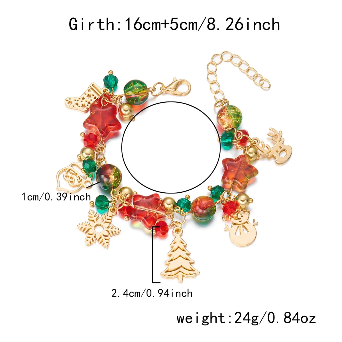 Christmas Charm Bracelet – Festive Holiday Gift for 2025