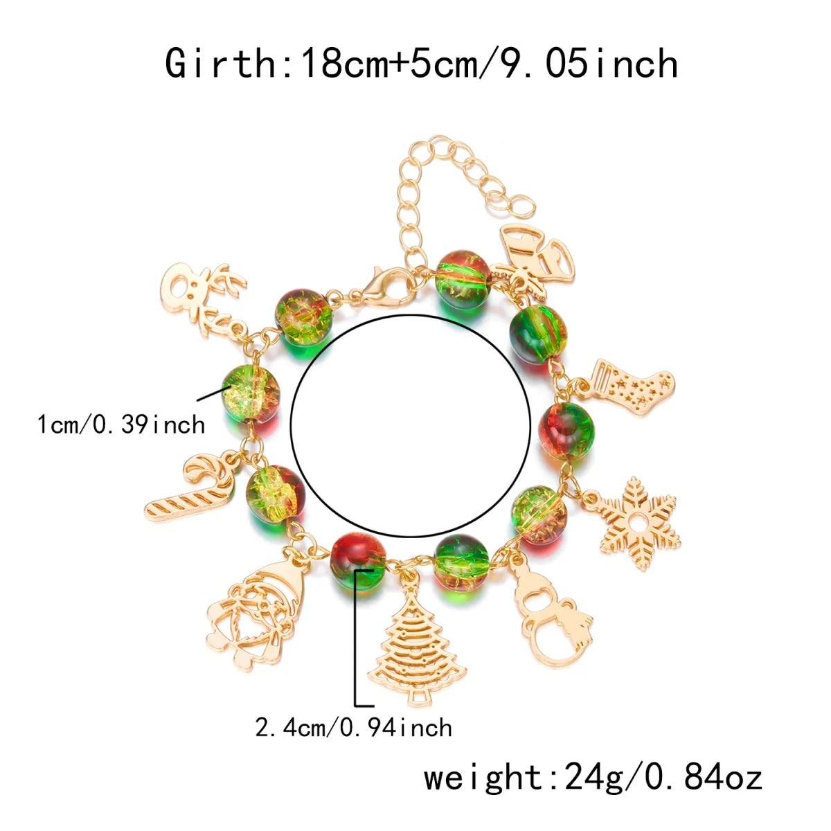 Christmas Charm Bracelet – Festive Holiday Gift for 2025