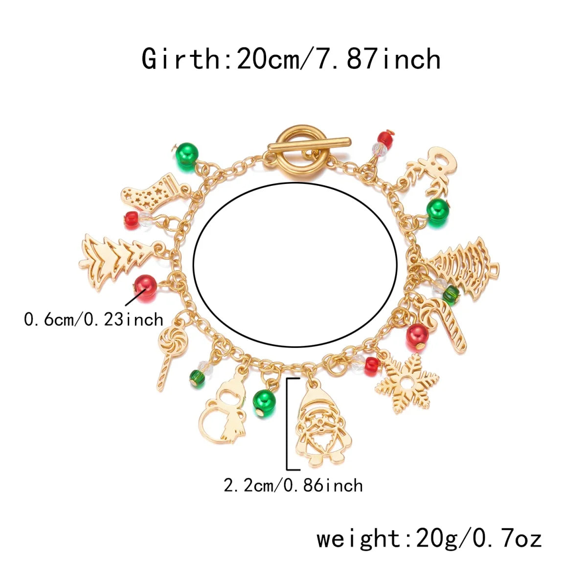 Christmas Charm Bracelet – Festive Holiday Gift for 2025