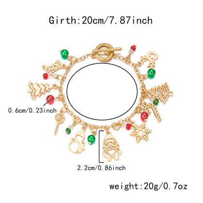 Christmas Charm Bracelet – Festive Holiday Gift for 2025